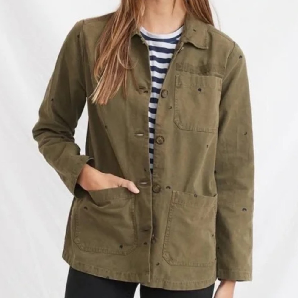 Marine Layer Olive Utility Jacket